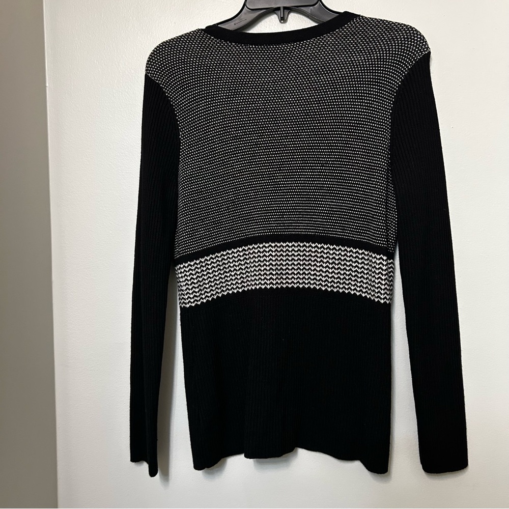 Pendleton Striped Wool Knit Sweater Cardigan Butt… - image 6